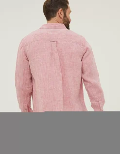 FatFace Plain Linen Shirt|Men Shirts