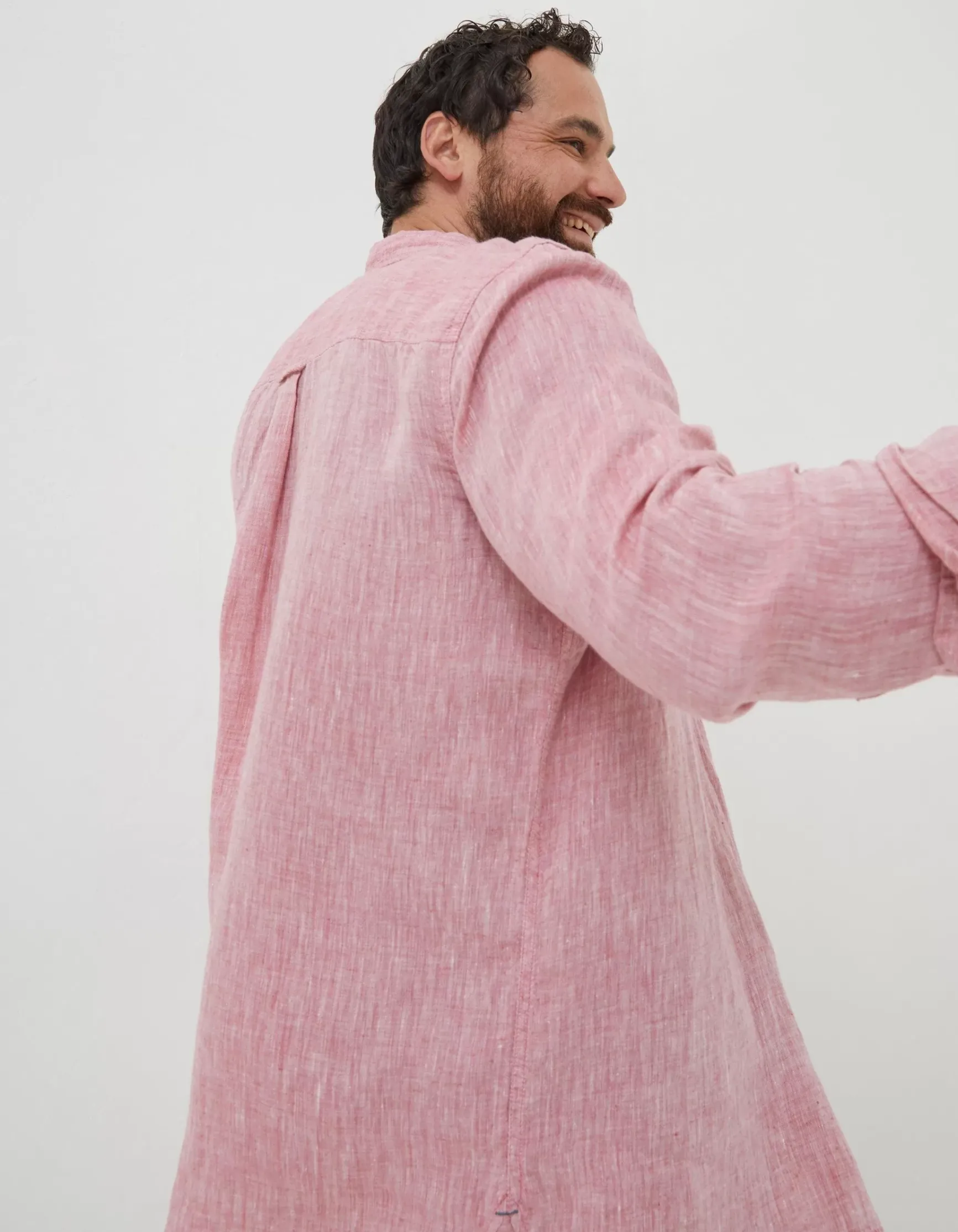FatFace Plain Linen Shirt|Men Shirts