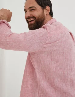 FatFace Plain Linen Shirt|Men Shirts