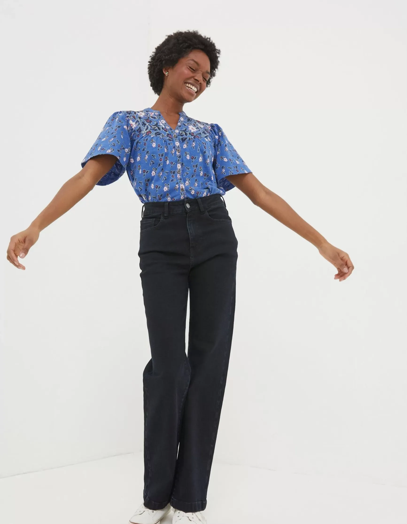 FatFace Polly Layered Floral Top|Women View All