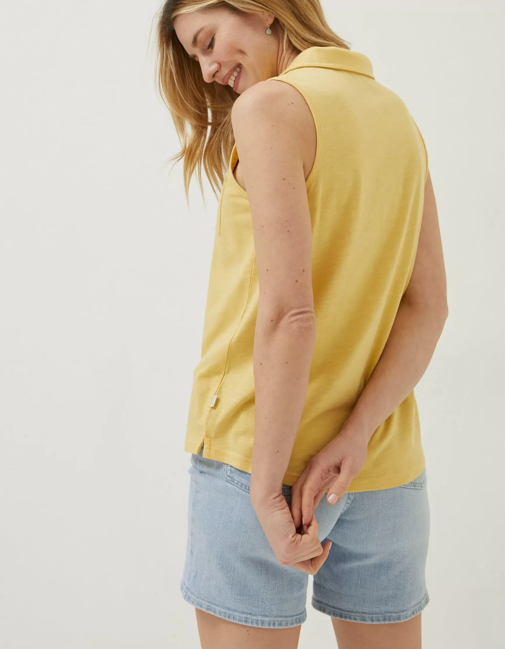 FatFace Polly Sleeveless Polo Shirt|Women Tops & T-Shirts