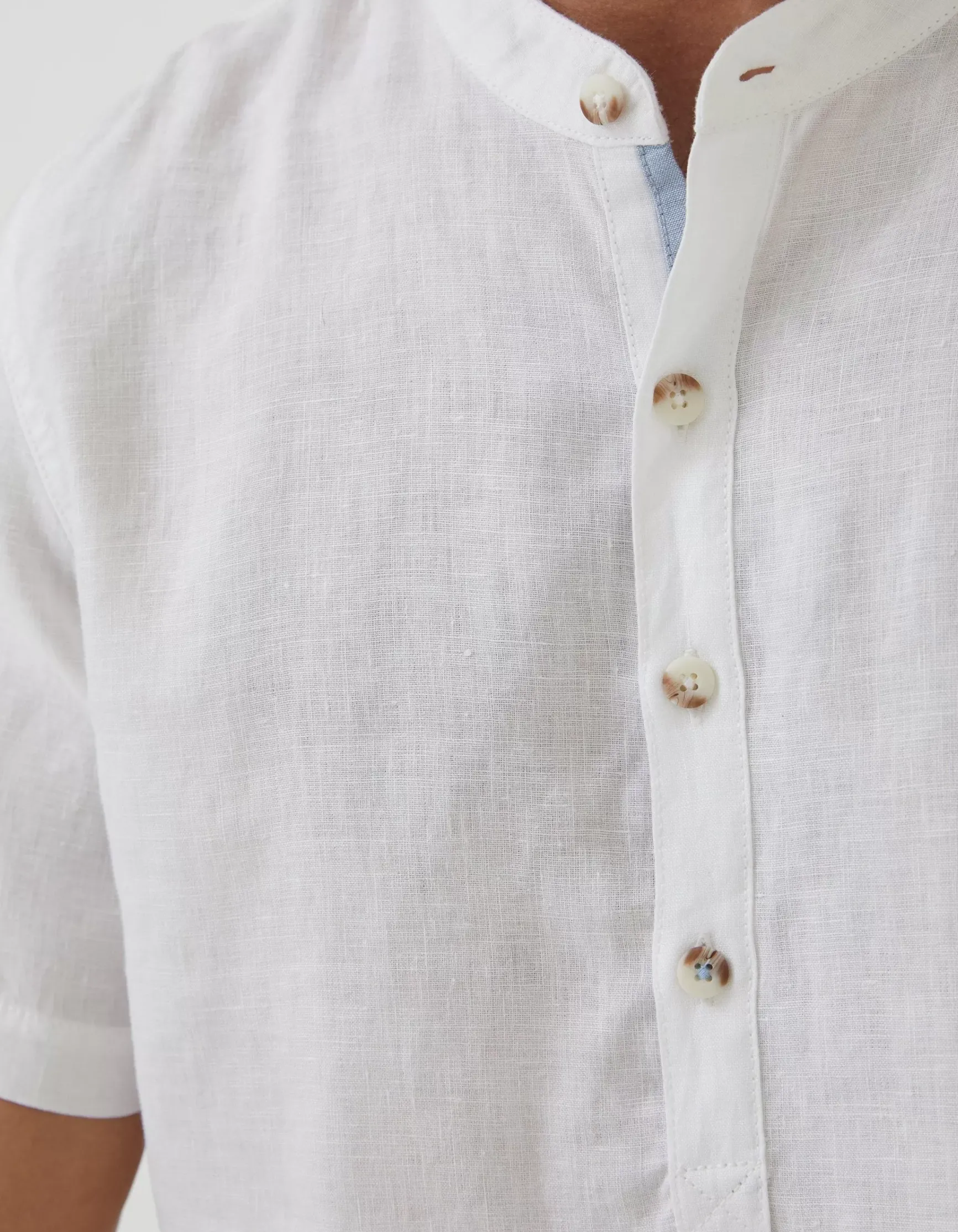 FatFace Pop Over Linen Shirt|Men Shirts