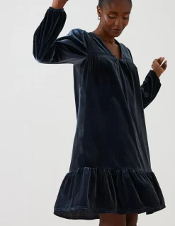 FatFace Poplar Velvet Swing Dress|Women View All