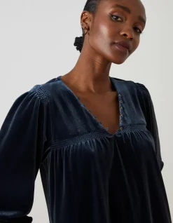 FatFace Poplar Velvet Swing Dress|Women View All