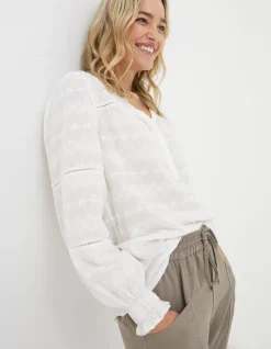 FatFace Poppy Embroidered Blouse|Women View All