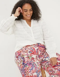 FatFace Poppy Embroidered Blouse|Women View All