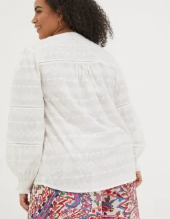 FatFace Poppy Embroidered Blouse|Women View All
