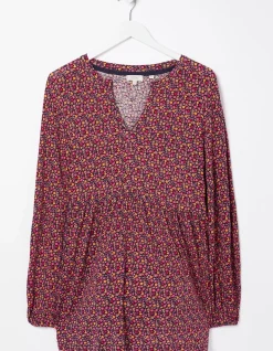 FatFace Poppy Retro Ditsy Longline|Women Tops & T-Shirts