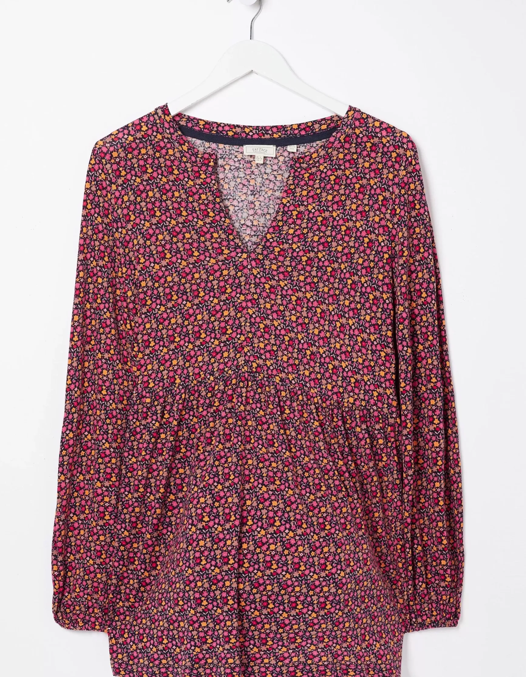 FatFace Poppy Retro Ditsy Longline|Women Tops & T-Shirts