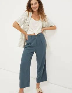 FatFace Portloe Linen Blend Trousers|Women Trousers & Leggings