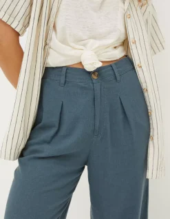 FatFace Portloe Linen Blend Trousers|Women Trousers & Leggings