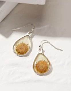 FatFace Pressed Daisy Earrings|Women View All
