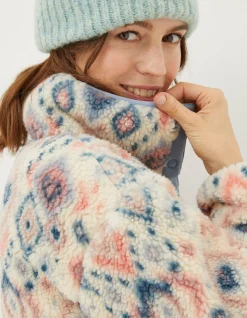 FatFace Printed Half Neck Fleece|Women View All