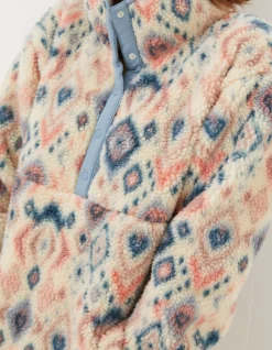 FatFace Printed Half Neck Fleece|Women View All