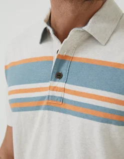 FatFace Purbeck Chest Stripe Polo|Men T-Shirts