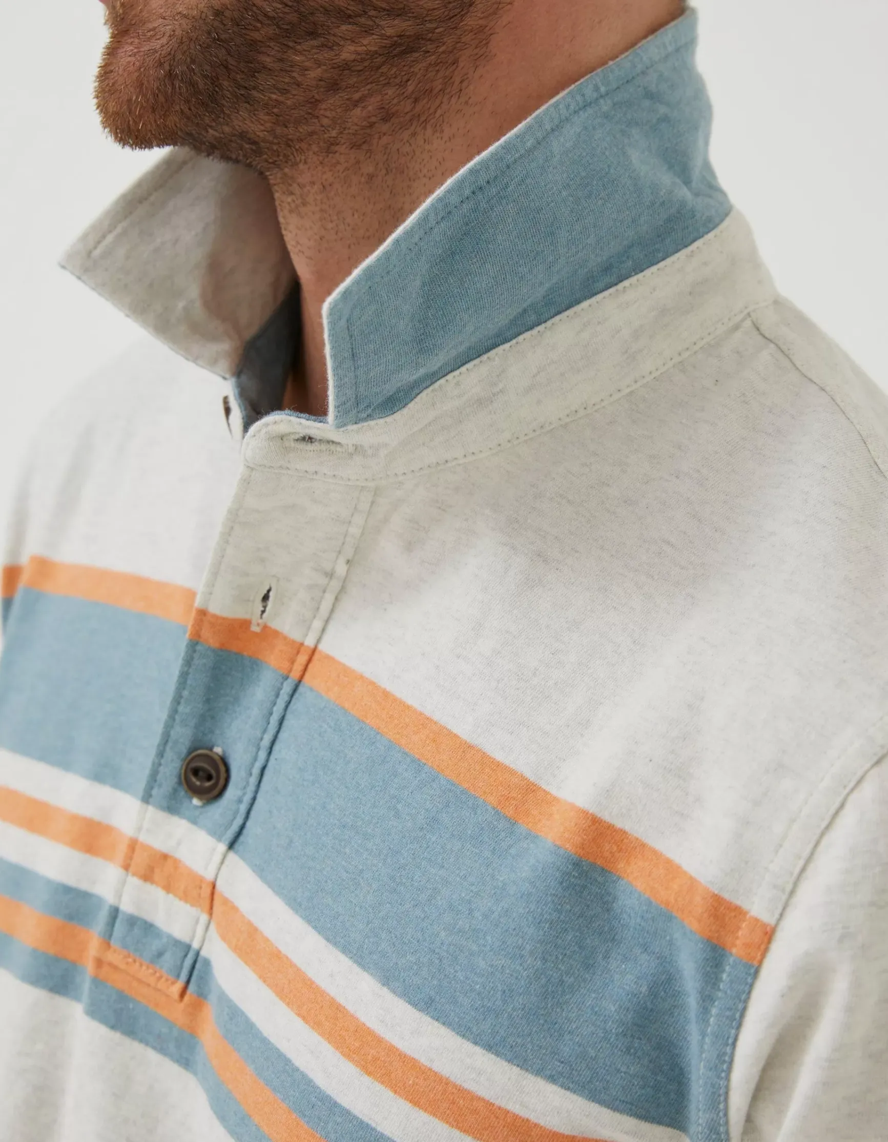 FatFace Purbeck Chest Stripe Polo|Men T-Shirts