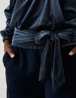 FatFace Reese Velvet Wrap Top|Women View All