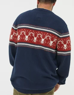 FatFace Reindeer Crew Neck Jumper|Men View All