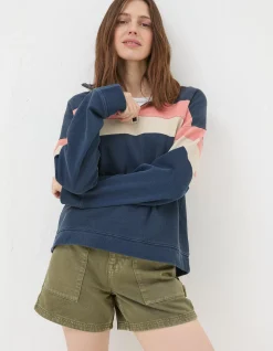 FatFace Relaxed Airlie Colour Block Sweatshirt|Women View All