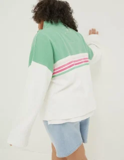FatFace Relaxed Airlie Colour Block Sweat|Women Sweatshirts & Hoodies