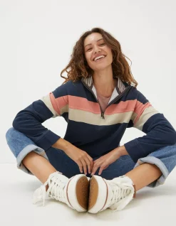 FatFace Relaxed Colour Block Airlie Sweatshirt|Women Sweatshirts & Hoodies