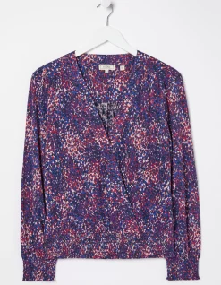 FatFace Remi Layered Spot Wrap Top|Women Tops & T-Shirts