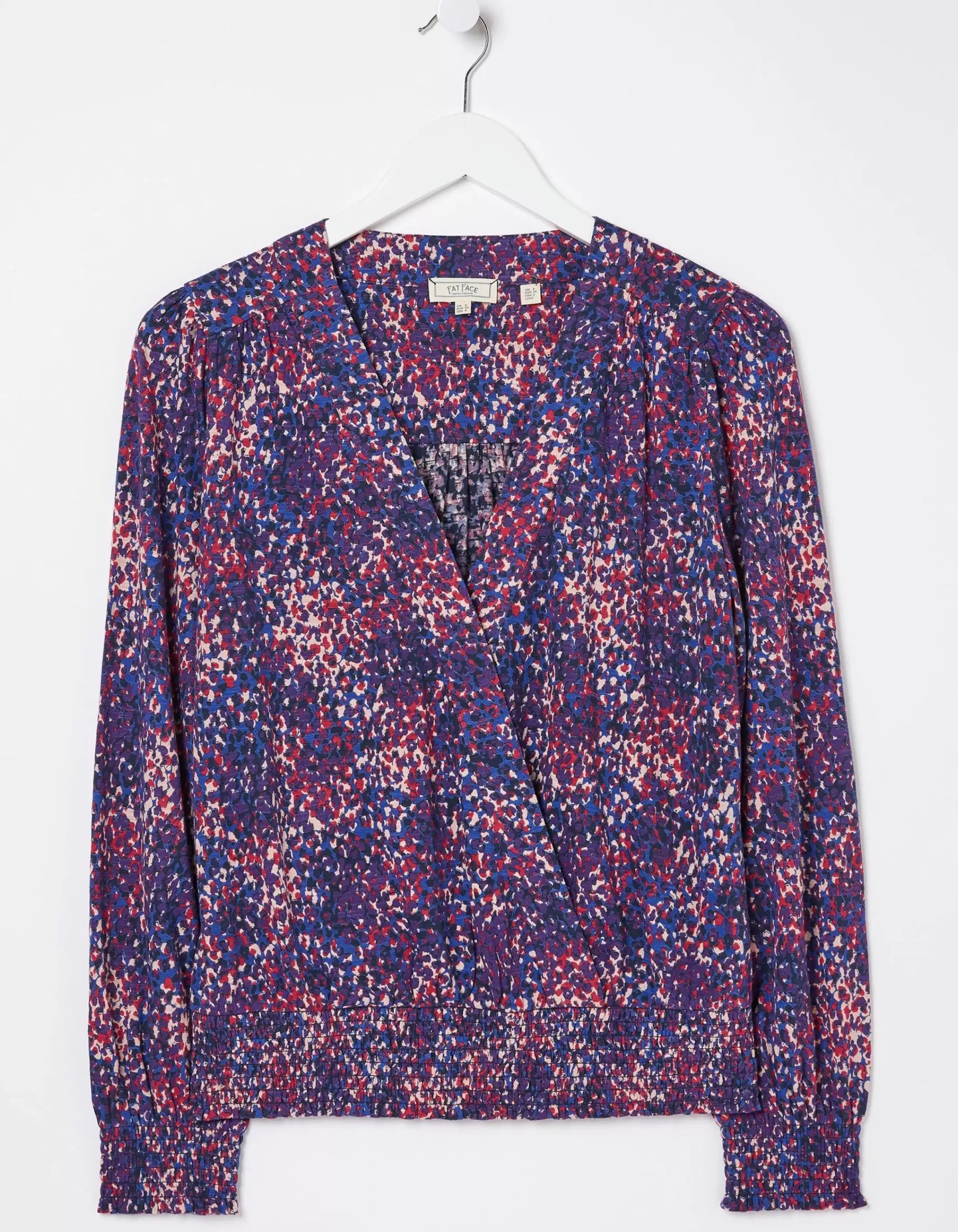 FatFace Remi Layered Spot Wrap Top|Women Tops & T-Shirts