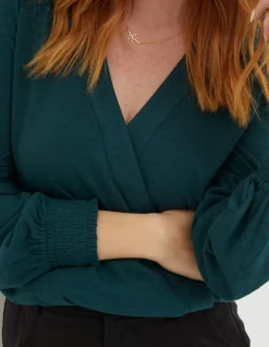 FatFace Remi Wrap Top|Women View All