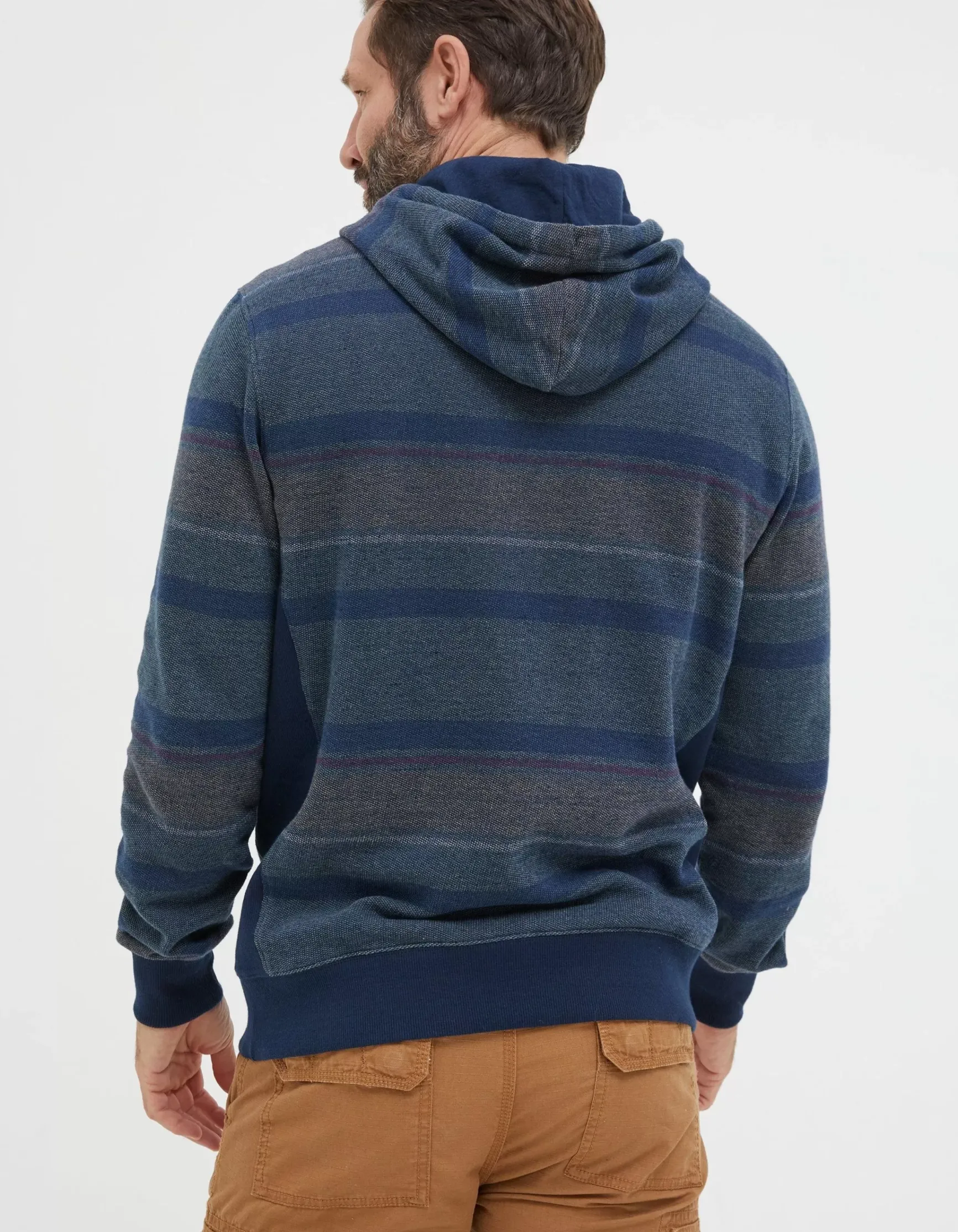 FatFace Reverse Stripe Hoodie|Men View All
