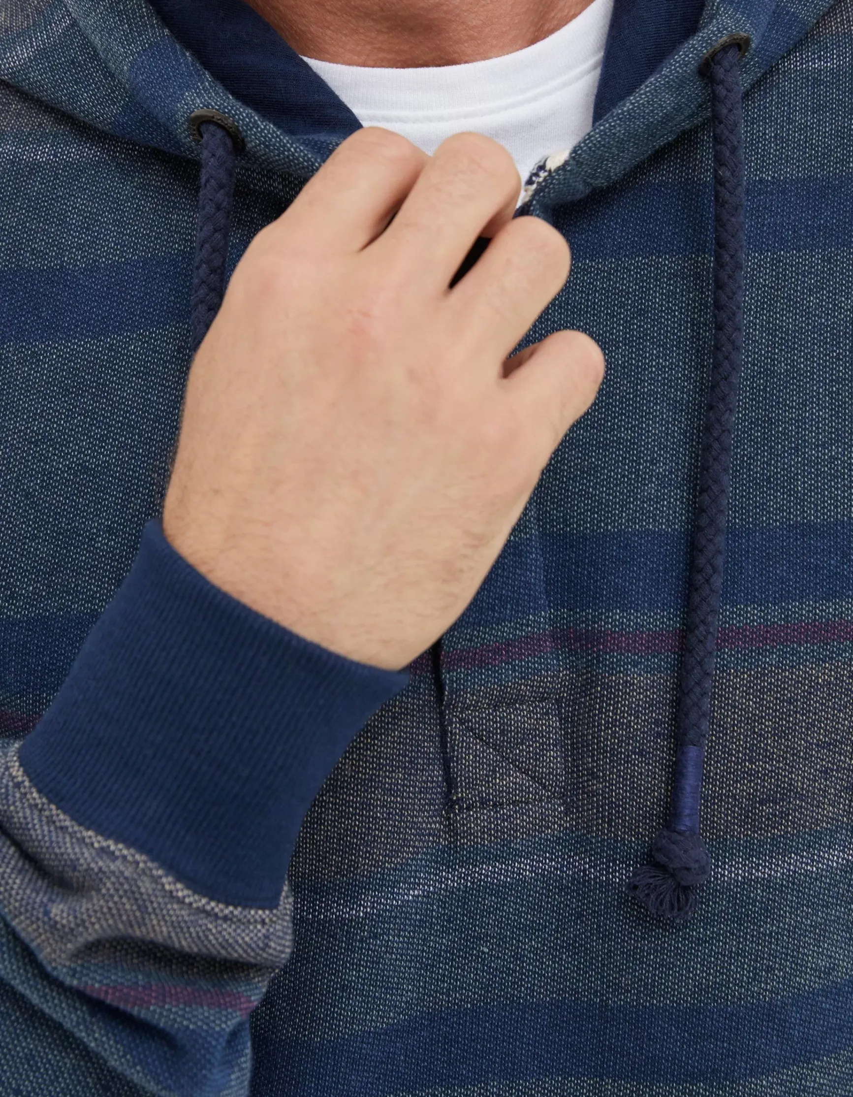 FatFace Reverse Stripe Hoodie|Men View All