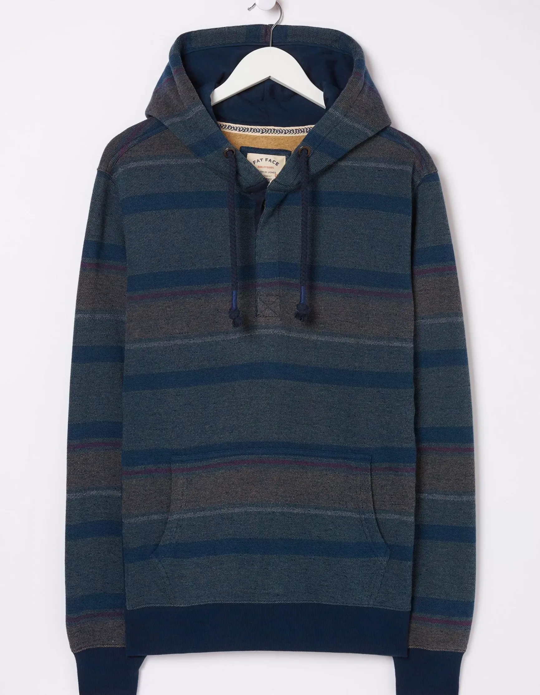 FatFace Reverse Stripe Hoodie|Men View All