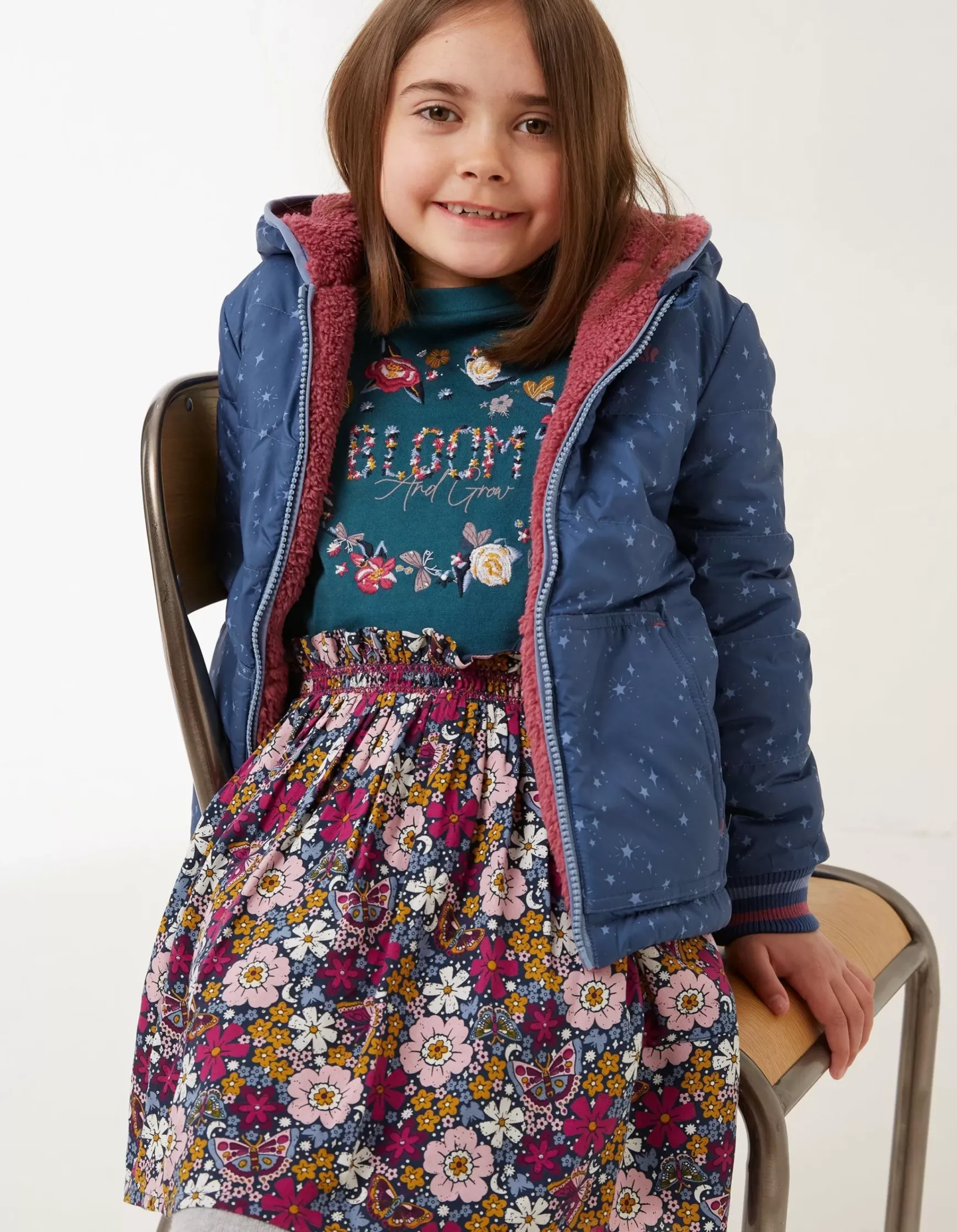 FatFace Reversible Star Jacket|Girls View All