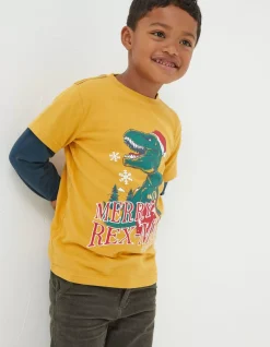 FatFace Rexmas Graphic T-Shirt|Boys View All
