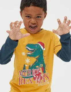 FatFace Rexmas Graphic T-Shirt|Boys View All