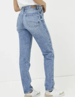 FatFace Rip And Repair Mom Jeans|Women Jeans & Dungarees