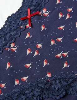 FatFace Robin Print Short Knickers|Women View All