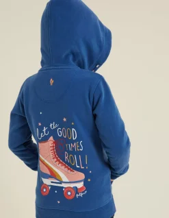 FatFace Roller Skate Graphic Zip Thru Hoodie|Girls View All