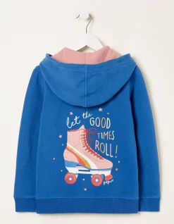 FatFace Roller Skate Graphic Zip Thru Hoodie|Girls View All