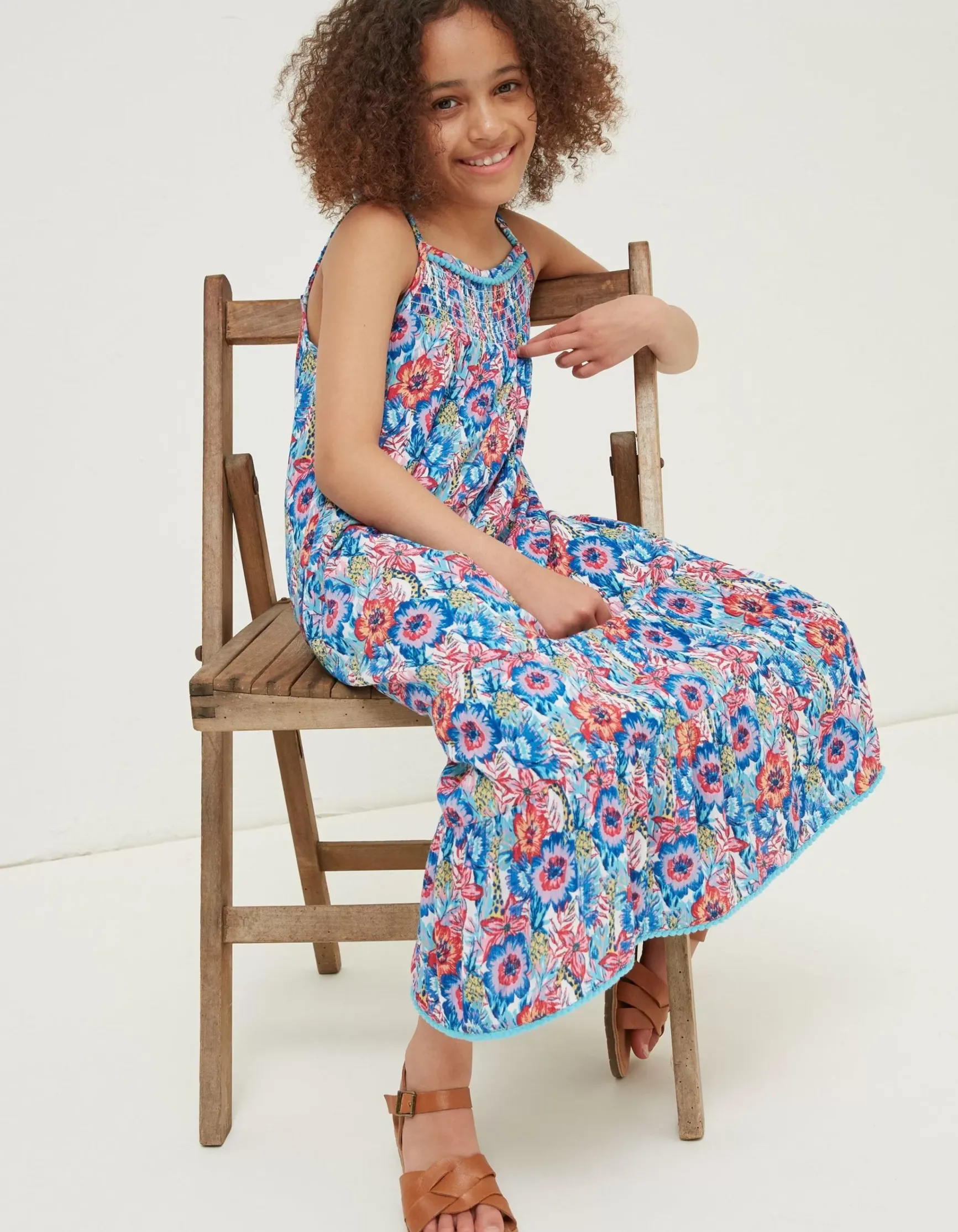 FatFace Rosa Tropical Print Dress|Girls View All