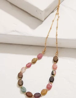 FatFace Round Stone Necklace|Women View All