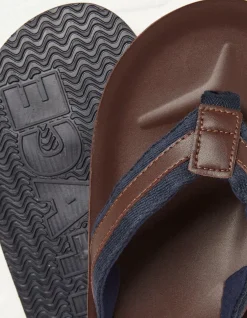 FatFace Ryde Leather Flip Flops|Men View All