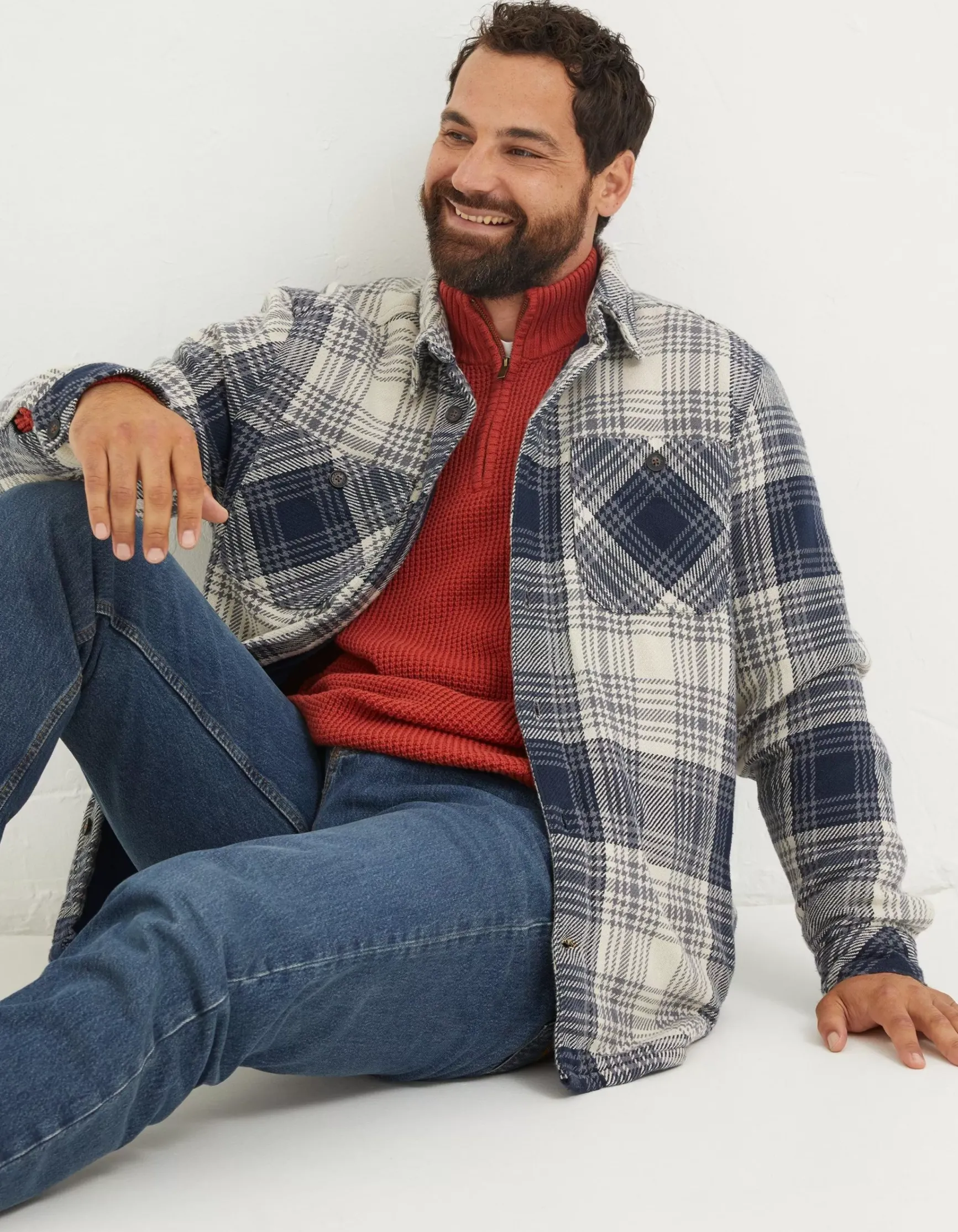 FatFace Ryton Ombre Overshirt|Men View All
