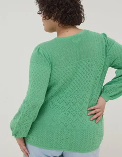 FatFace Sadie Pointelle Jumper|Women Knitwear