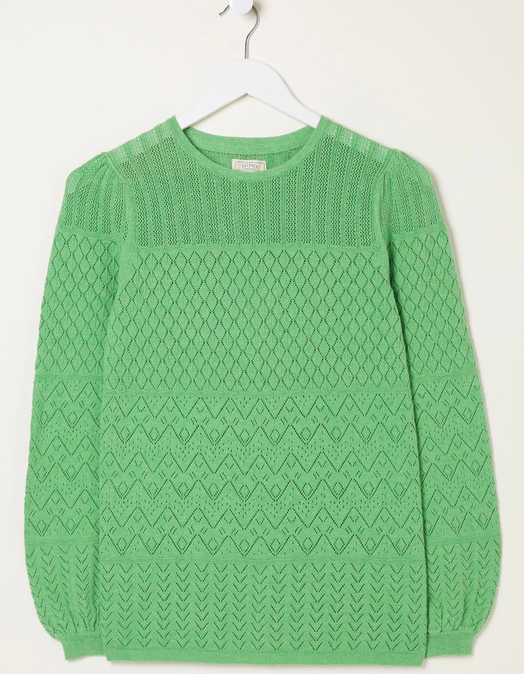 FatFace Sadie Pointelle Jumper|Women Knitwear