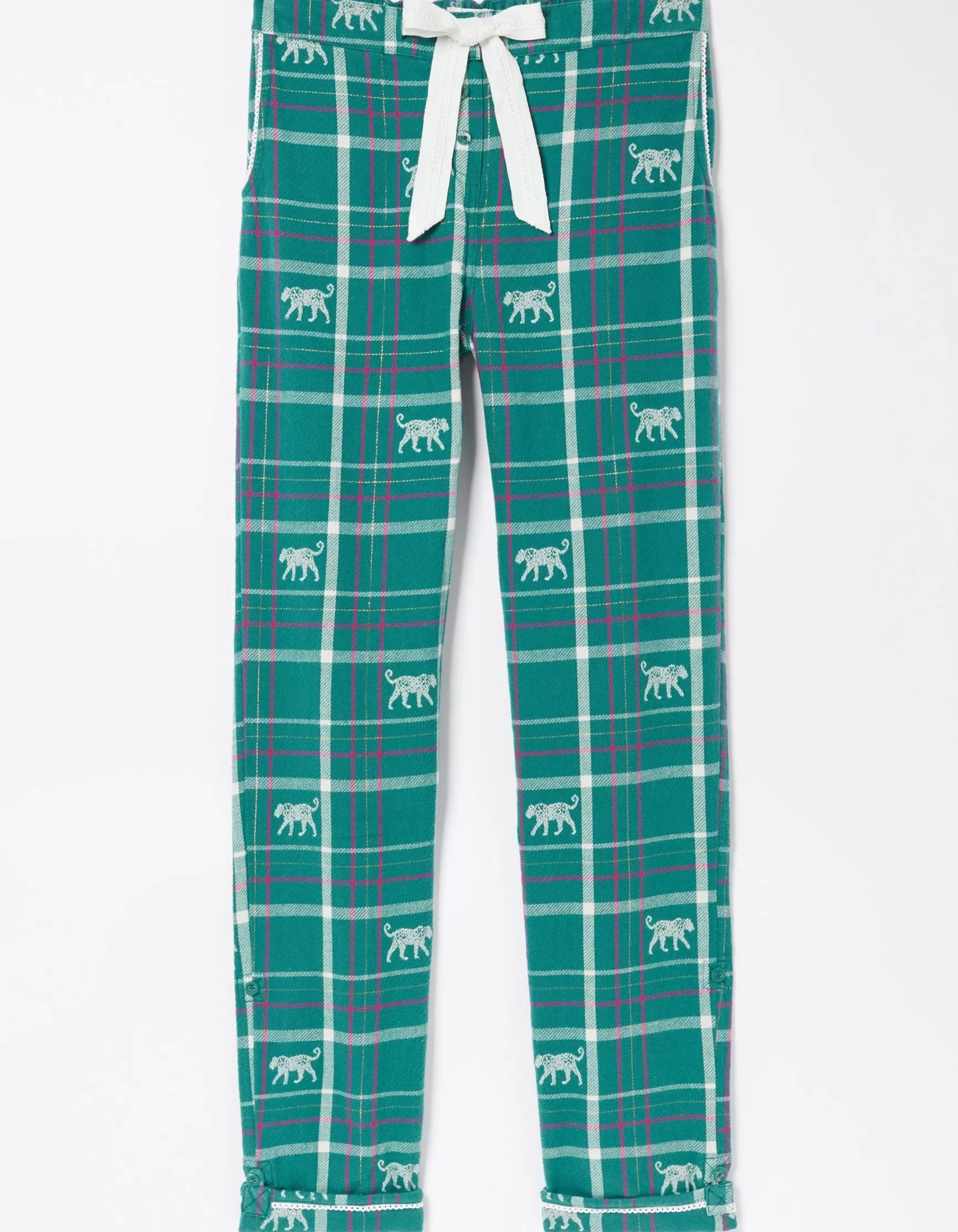 FatFace Sadie Snow Leopard Eva Pyjama Bottoms|Women Nightwear & Loungewear