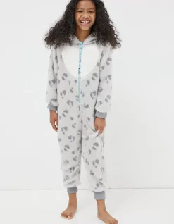 FatFace Sadie Snow Leopard Onesie|Boys View All