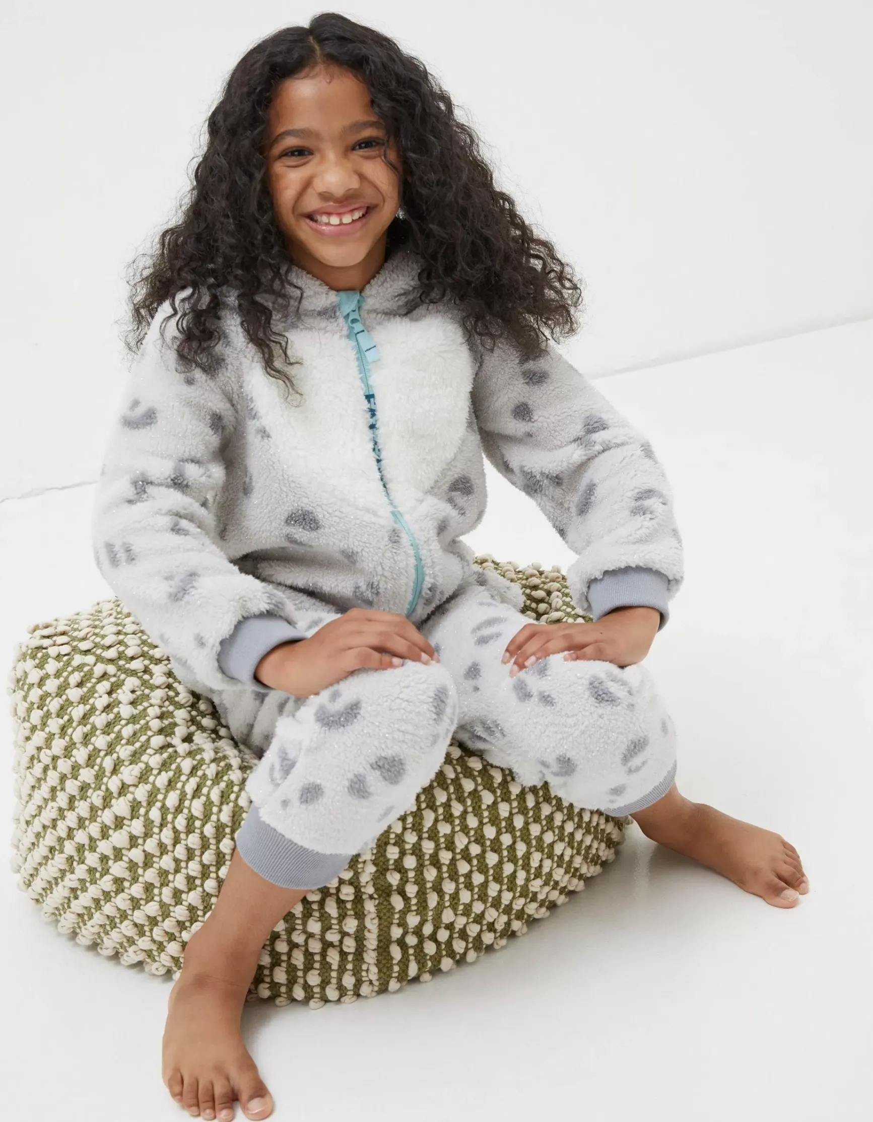 FatFace Sadie Snow Leopard Onesie|Boys View All