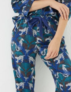 FatFace Sadie Snow Leopard Pyjama Bottoms|Women View All