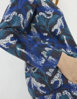 FatFace Sadie Snow Leopard Pyjama Top|Women View All