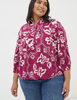 FatFace Sadie Wallpaper Shirt|Women View All
